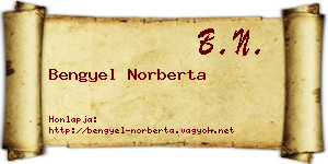 Bengyel Norberta névjegykártya